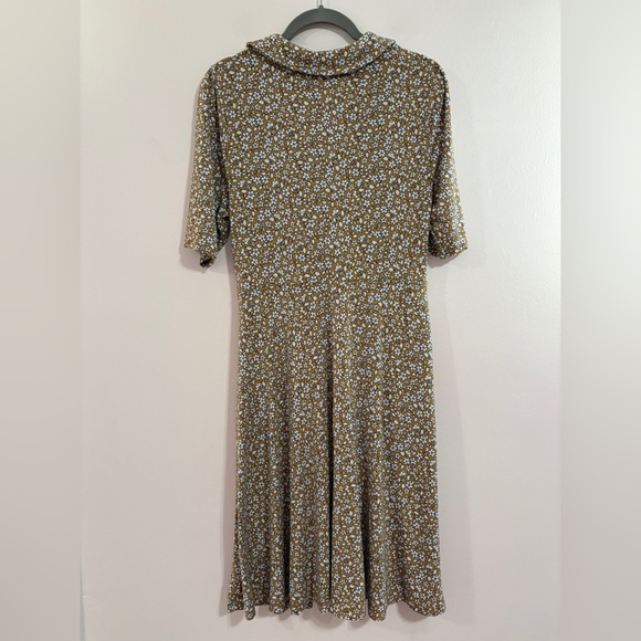Boden Fixed Wrap Jersey Dress in Brioche Blooming Bud Floral Print, Size US 12L - Picture 8 of 11